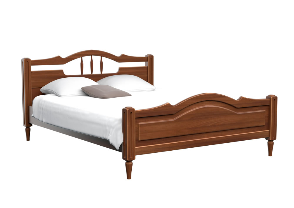 Кровать Дримлайн Луиза ясень-беленый дуб 150х190